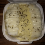 Batata recheada de Dois Queijo